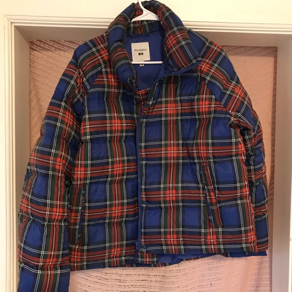 JW Anderson Uniqlo Plaid puffer Jacket